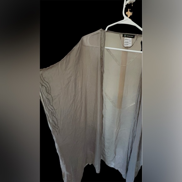 INC International Concepts Sheer Open-Front Kimono - One Size - Picture 2 of 12